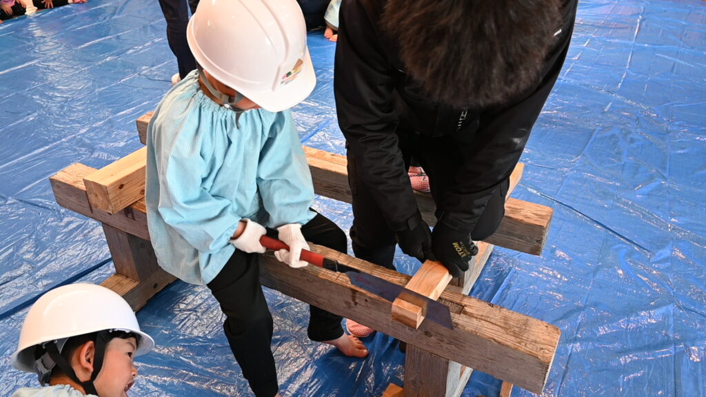 出張子ども上棟祭！！