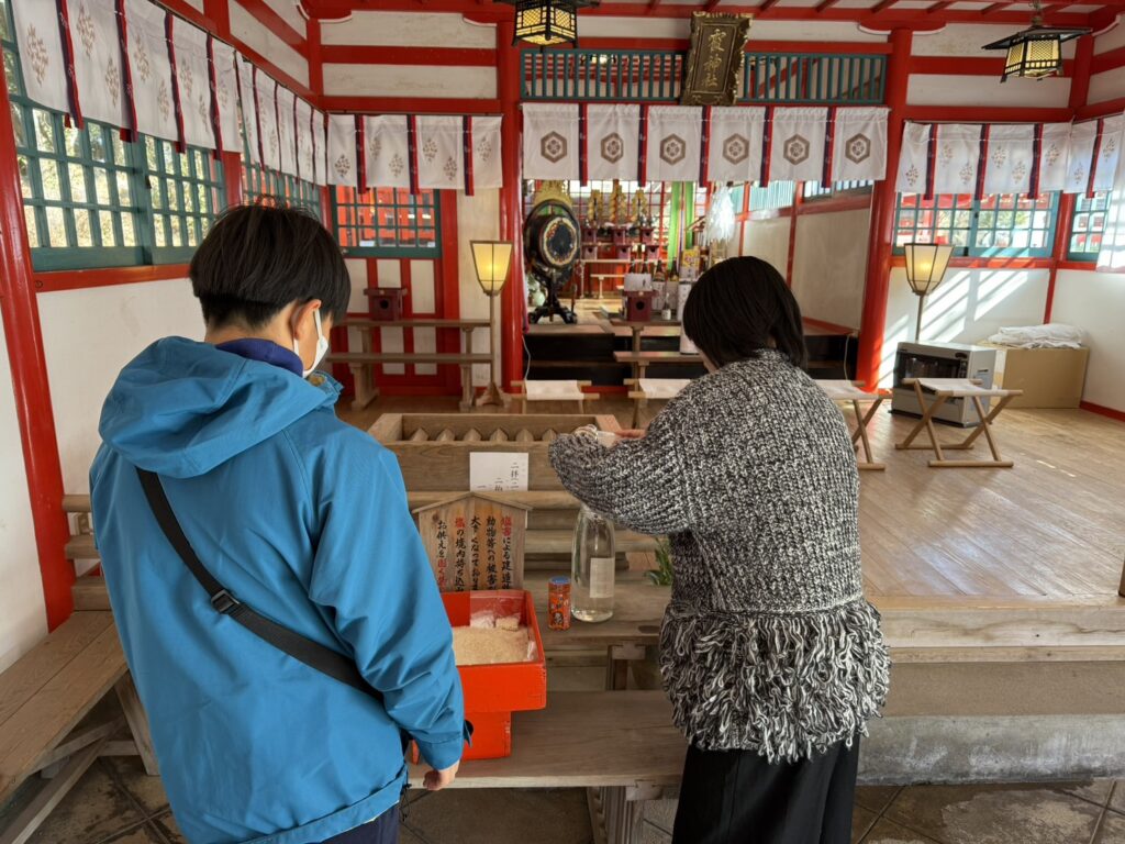 毎月恒例の一日参り